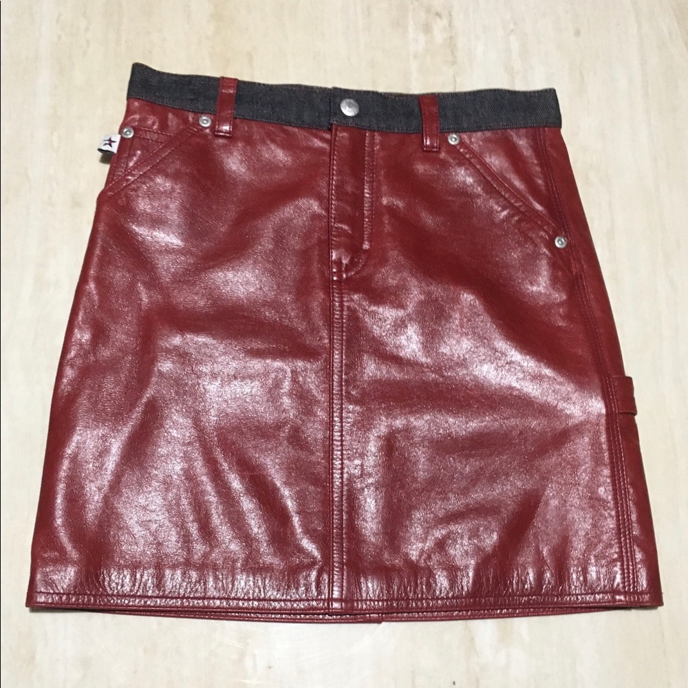 Tommy Hilfiger Girls Leather Skirt